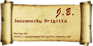 Jeszenszky Brigitta névjegykártya